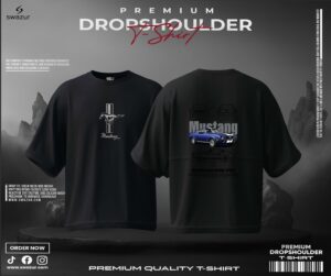 PREMIUM DROP SHOULDER T-SHIRT(MUSTANG)