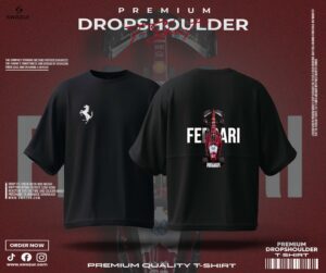 PREMIUM DROP SHOULDER T-SHIRT (FERRARI)